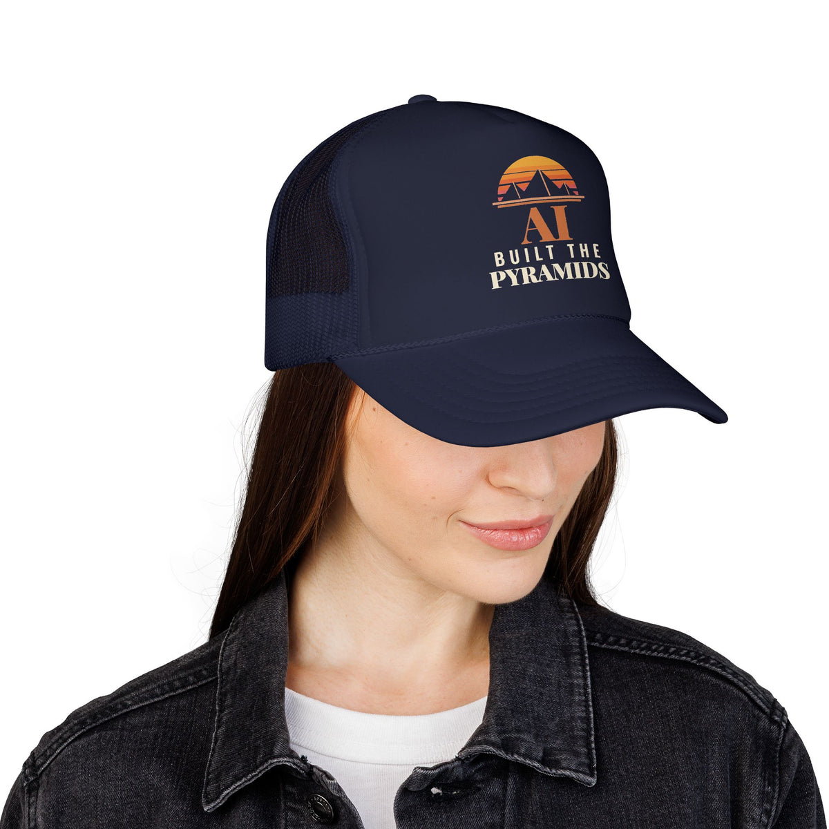 AI Built the Pyramids Trucker Hat