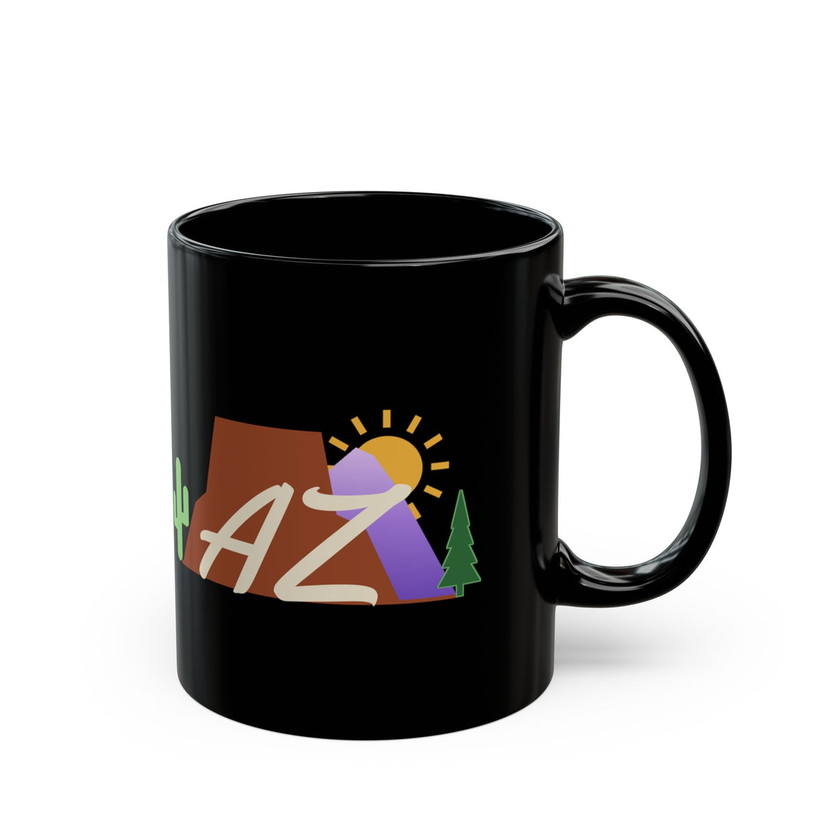 Places We Love AZ Emblem Black Mug 11oz