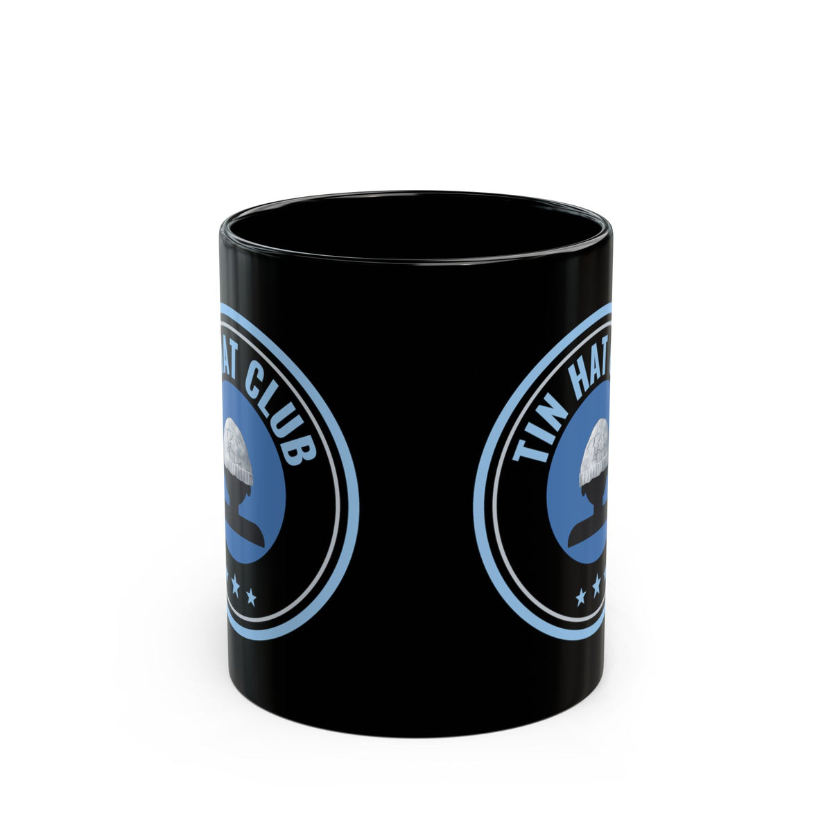 Tin Hat Club Black Mug 11oz