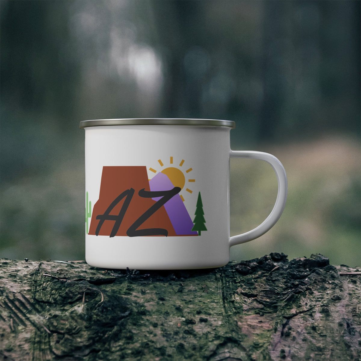 Places We Love AZ Emblem Enamel Camp Mug
