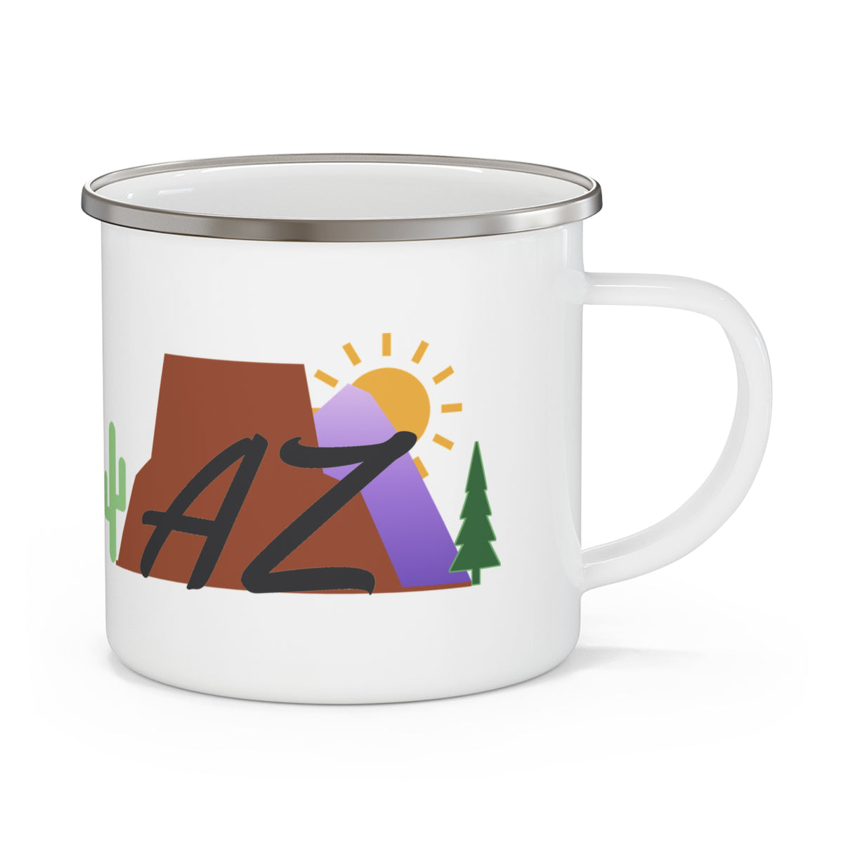 Places We Love AZ Emblem Enamel Camp Mug