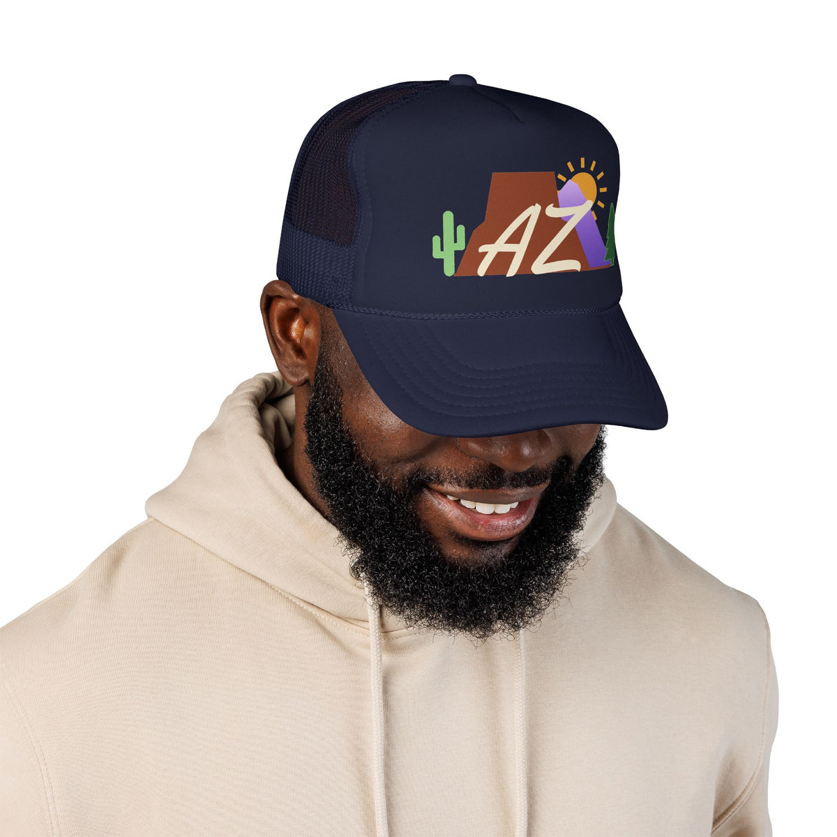 Places We Love AZ Emblem Trucker Hat