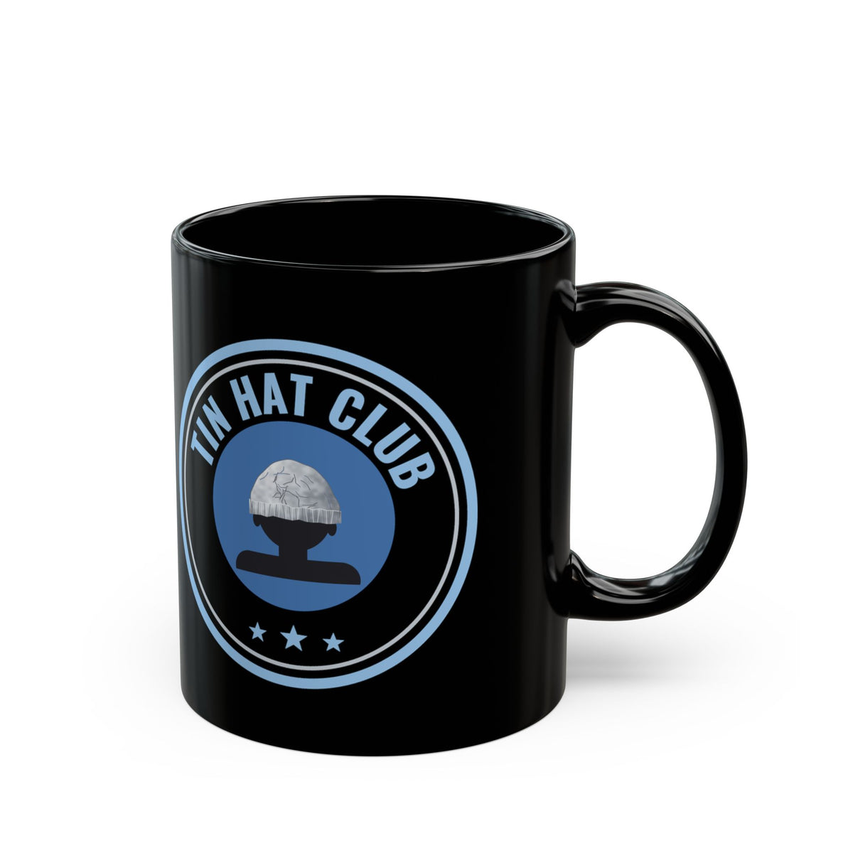 Tin Hat Club Black Mug 11oz