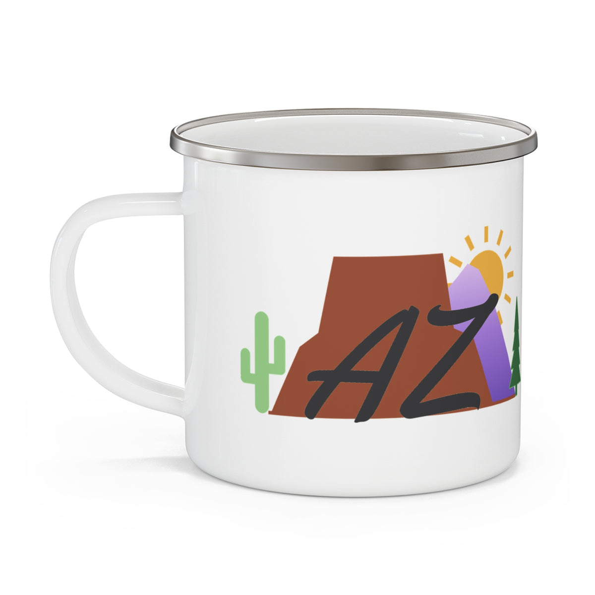 Places We Love AZ Emblem Enamel Camp Mug