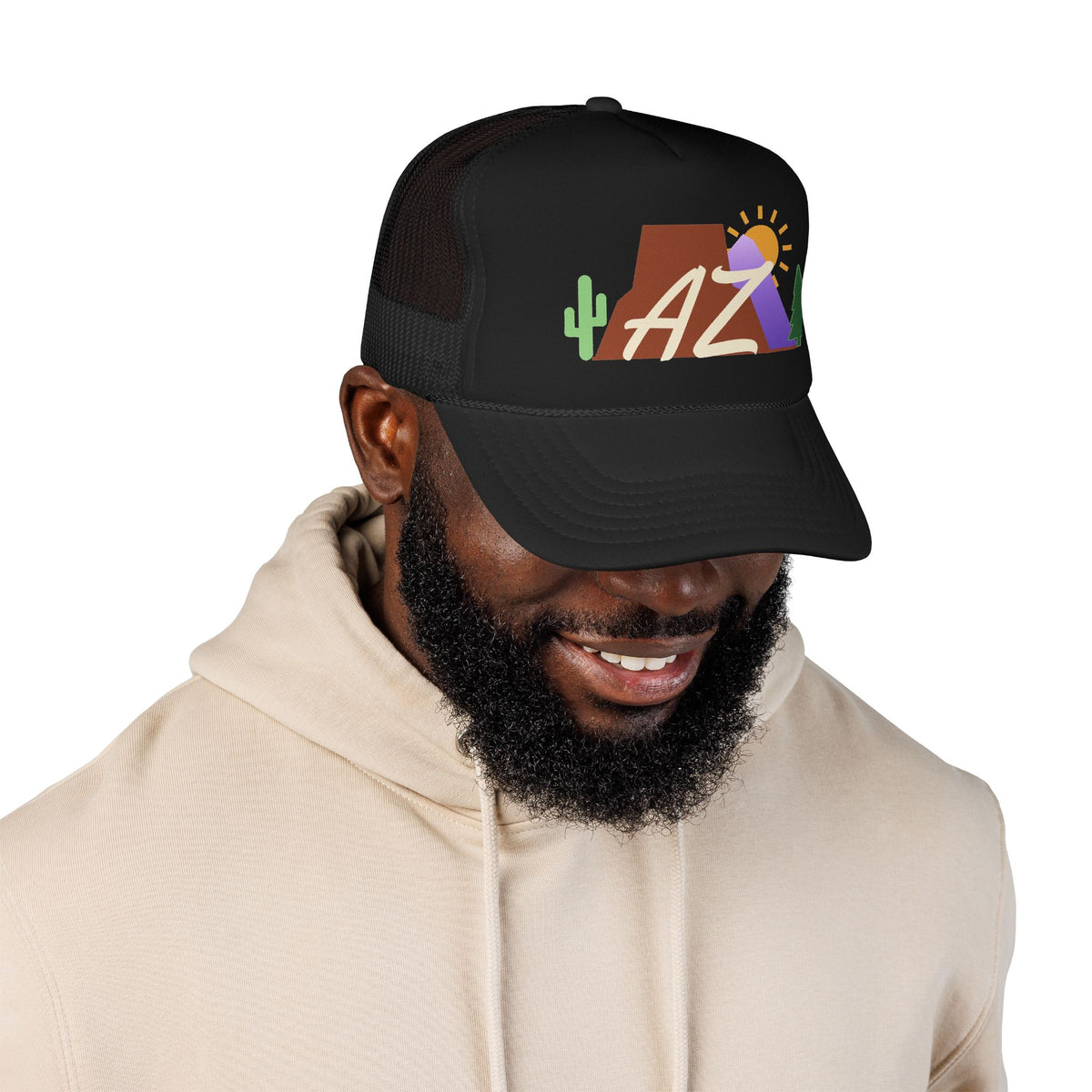 Places We Love AZ Emblem Trucker Hat