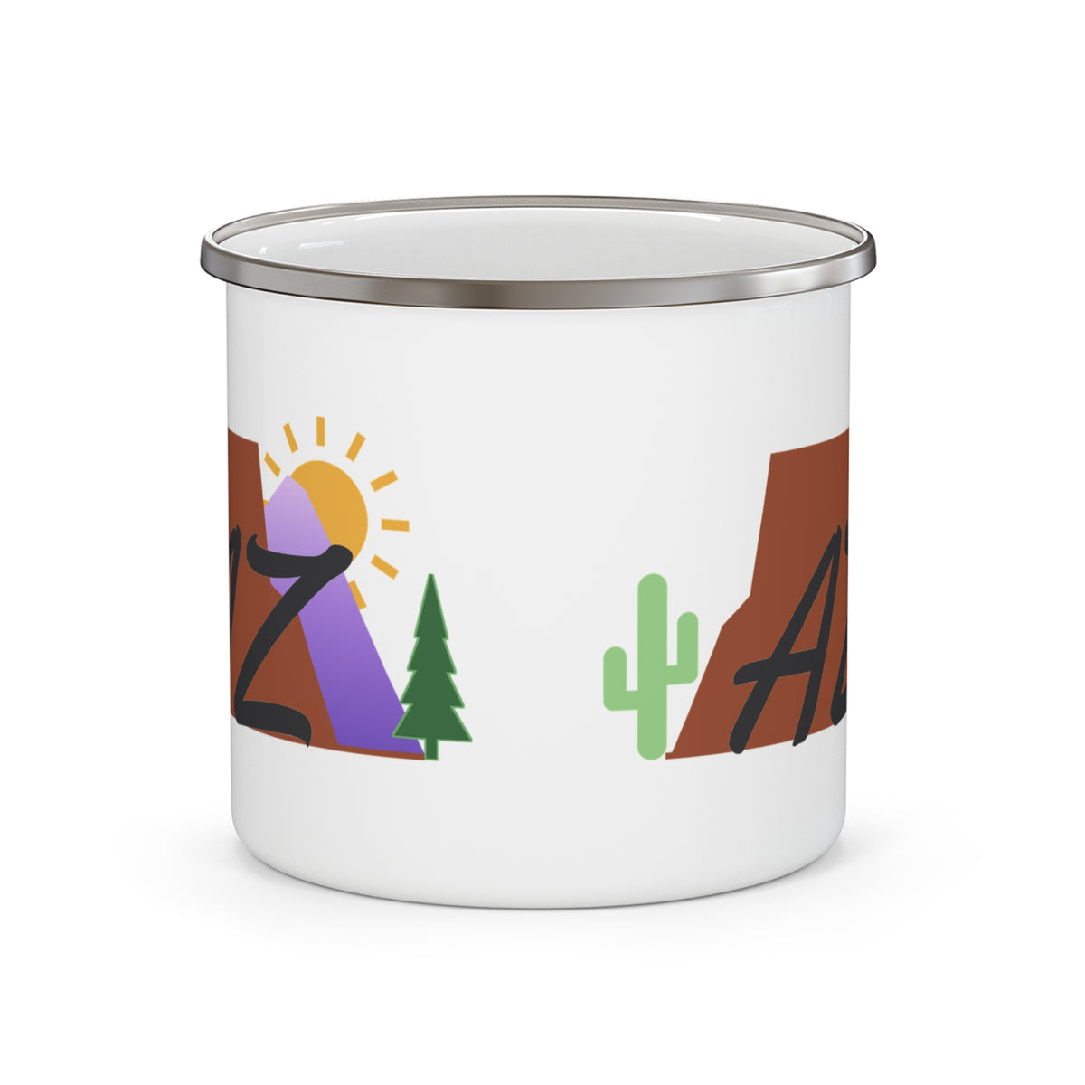 Places We Love AZ Emblem Enamel Camp Mug