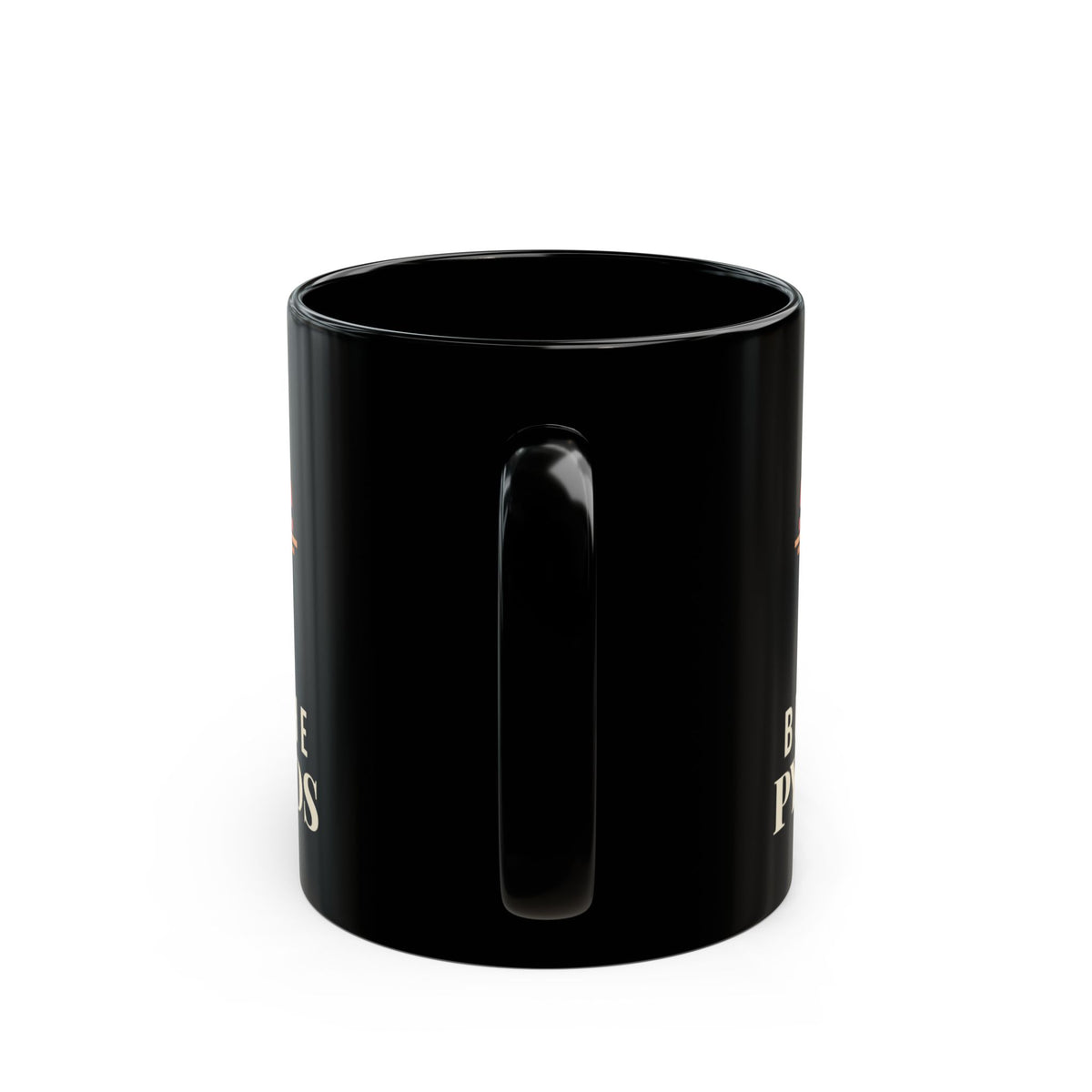 AI Built the Pyramids Black Mug 11oz